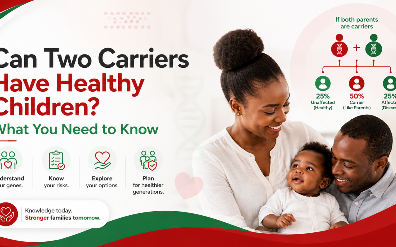 Can 2 carriers have healthy children